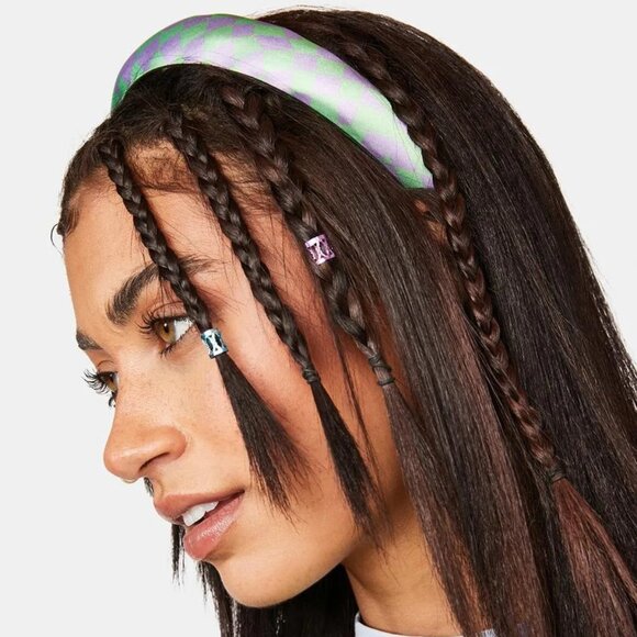 SOLD NWT Sugar Thrills Argyle Heart Skater Mini Skirt Dolls Kill M (with extra!) - Picture 9 of 11